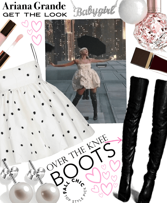 Ariana grande style knee high boots