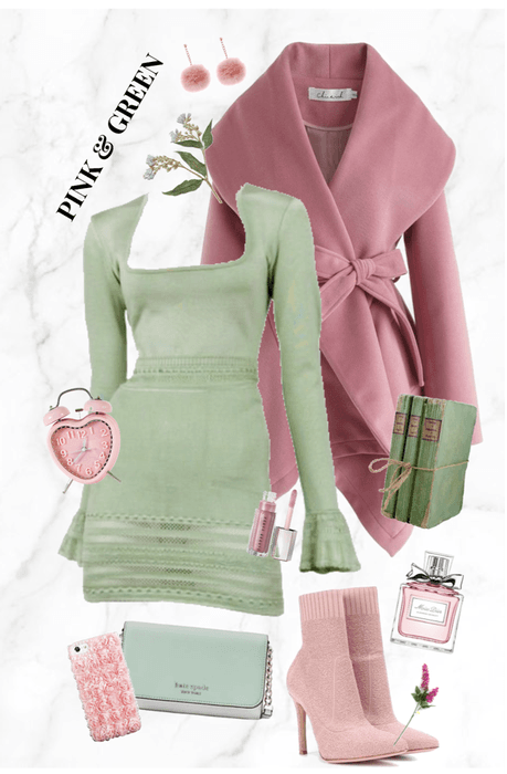 Playful Pink and Green