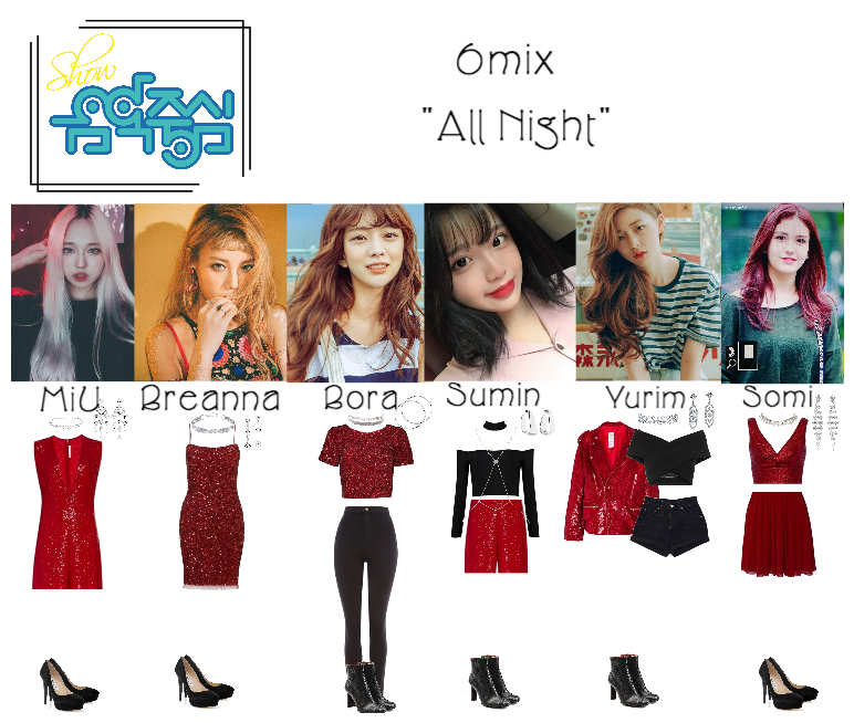 《6mix》Show! Music Core "All Night"