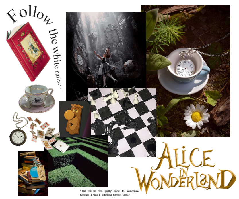 Alice in Wonderland | Challenge ☕ 💌💛❤🖤🤍🩵