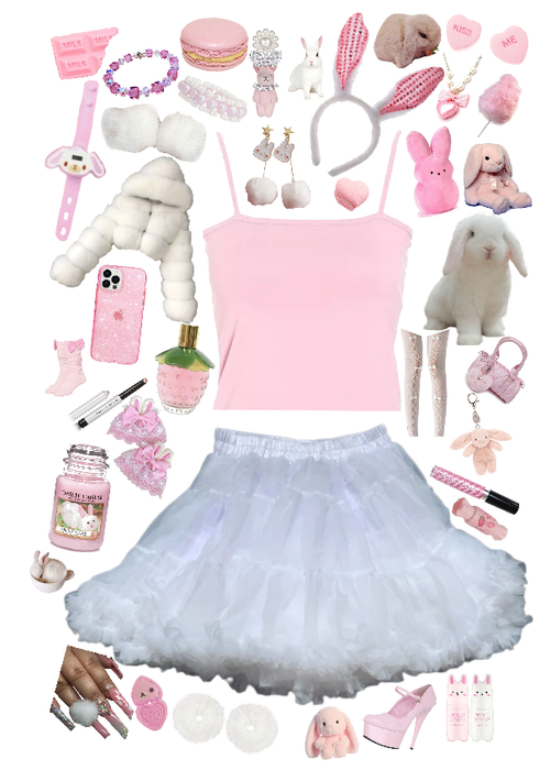 pink bunny easter outfit