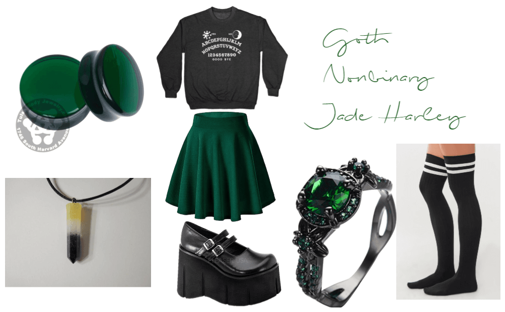 Goth Nonbinary Jade Harley