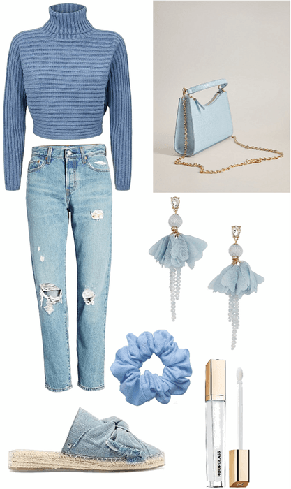 blue themed outfit🧊