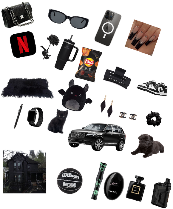 black items for school