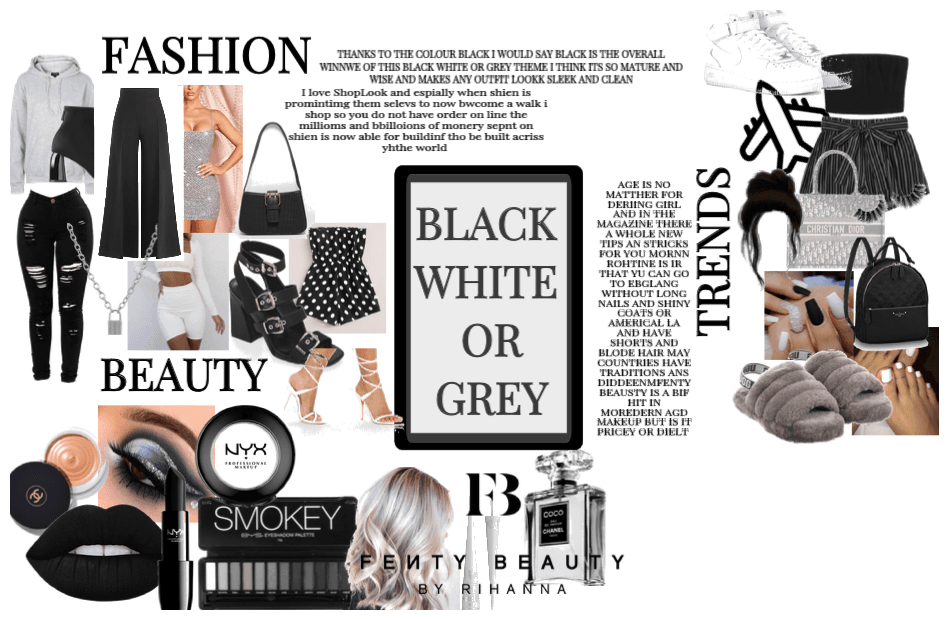 Black white or grey