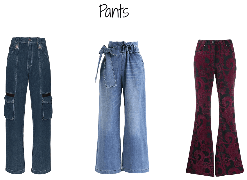 Pants for straight body shapes