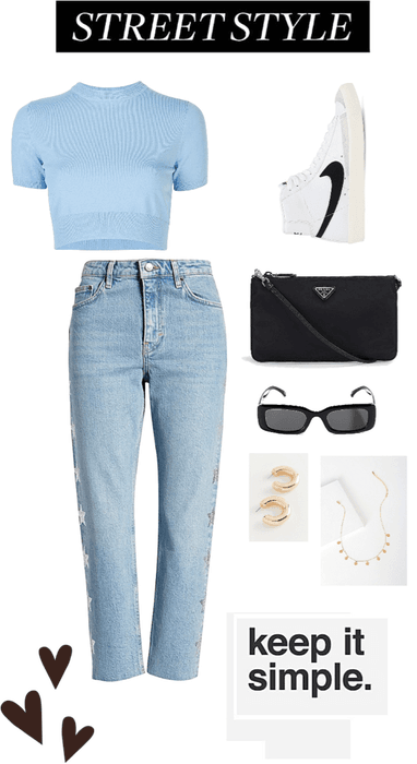 Casual blue