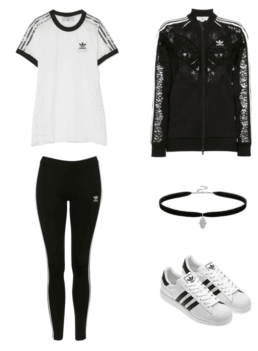 Adidas Black And White
