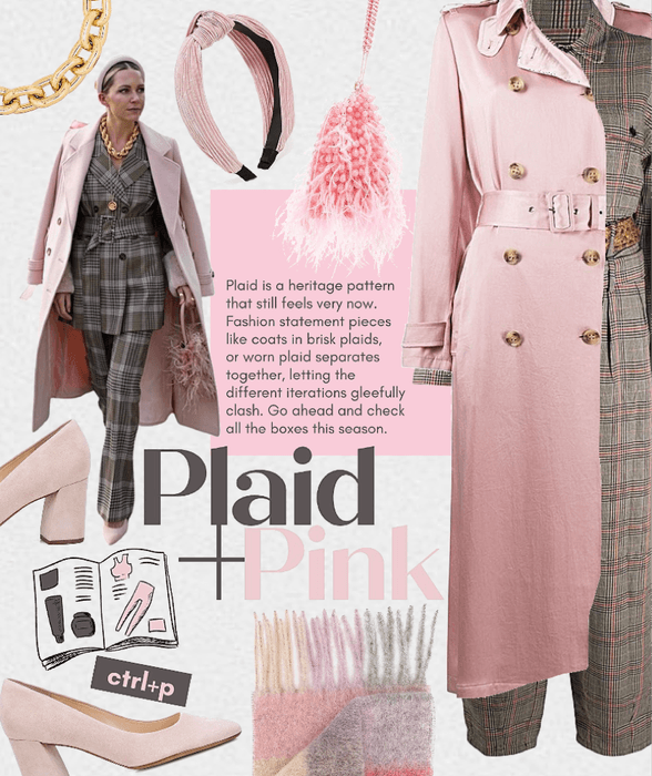 plaid + pink