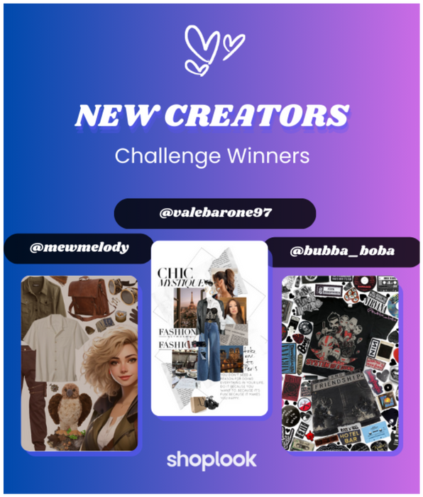 New creator Winners 💕