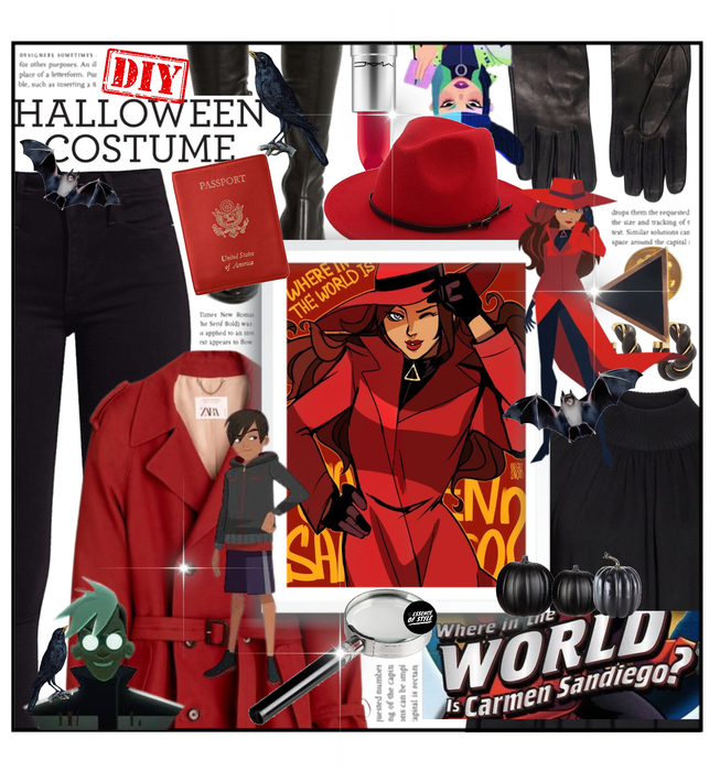 DIY Halloween Costume: Carmen Sandiego