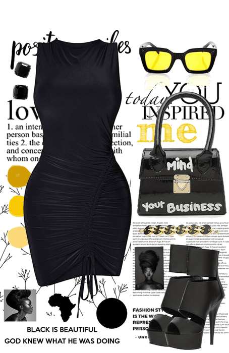 Black is Beautiful | Pops of Yellow!