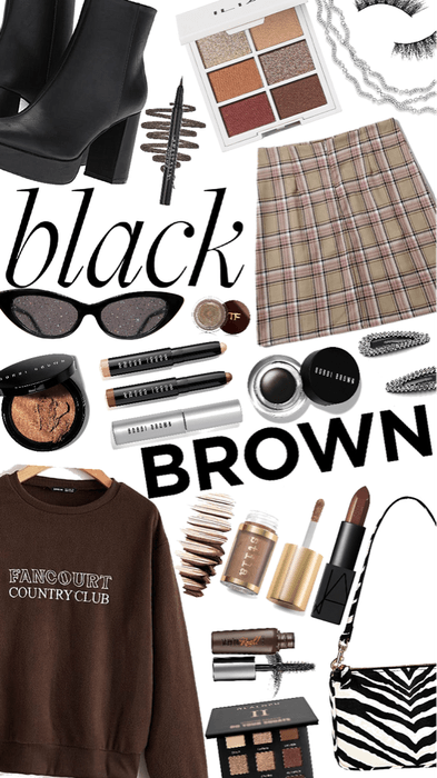black and brown