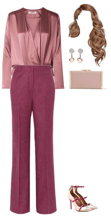 Royal / celeb / work day pink outfit
