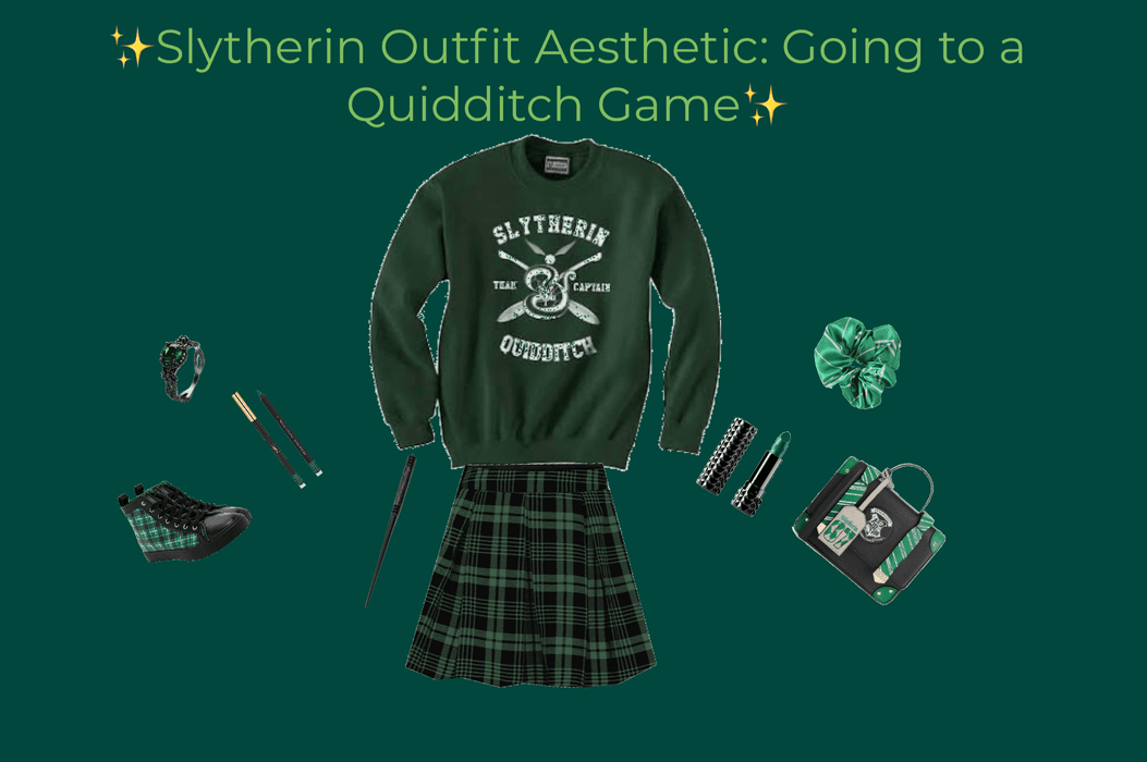 Slytherin Outfit Aesthetic: Going to a Quidditch Game