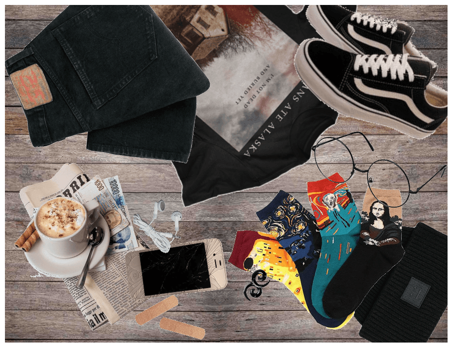 ✿ edgy/grunge for cofee shop ✿