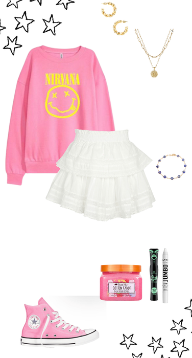 Pink preppy outfit. Outfit