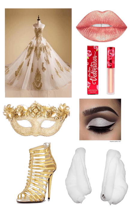 Gold Masquerade Outfit
