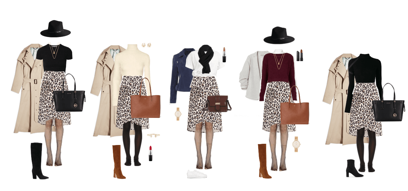 Fall Go-To Outfits - Leopard Skirt
