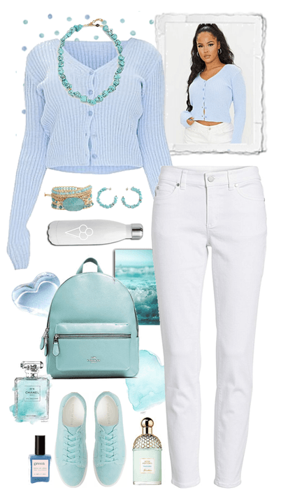 Baby Blue and Seafoam