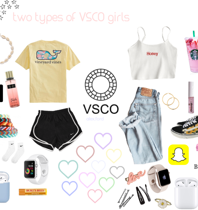 the 2 types of vsco girls