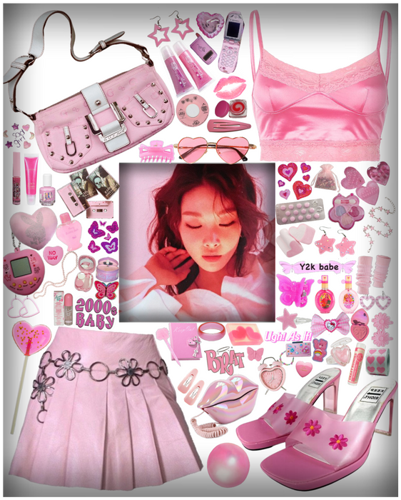 Pink y2k Outfit 핑크 Y2k 의상