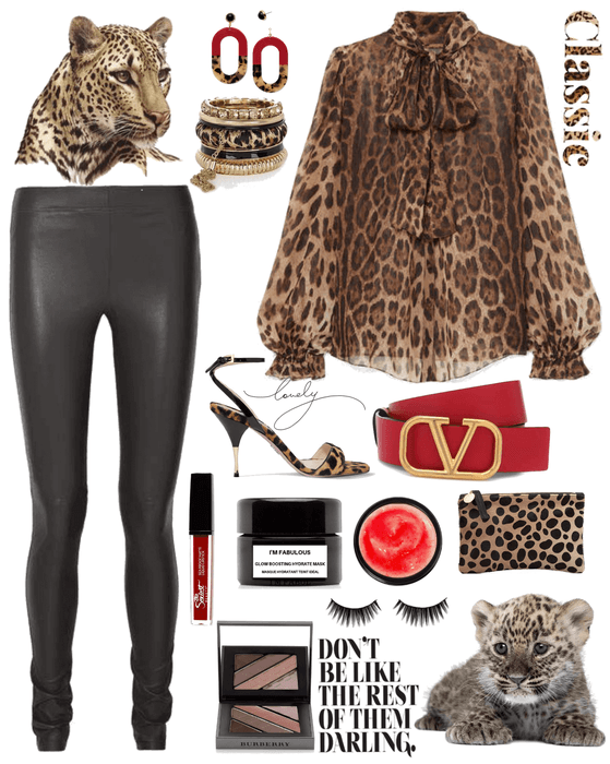 leopard & leather