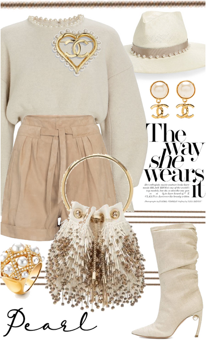 beige and pearls
