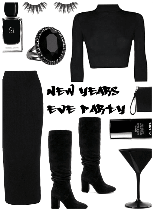 Monochrome Black new years eve party