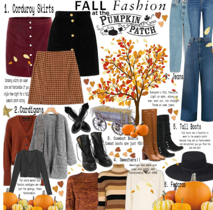 Fall fashion at the pumpkin patch
