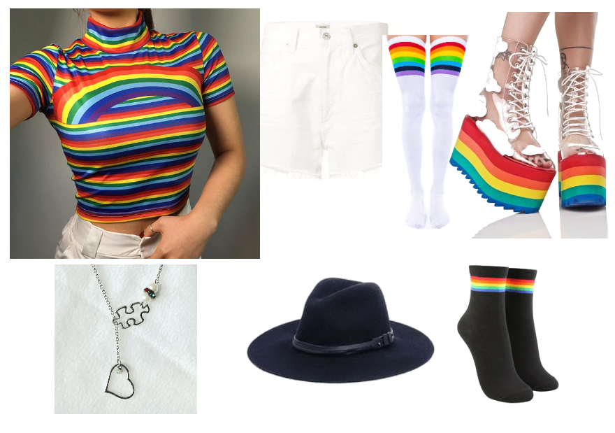 rainbow/pride outfit