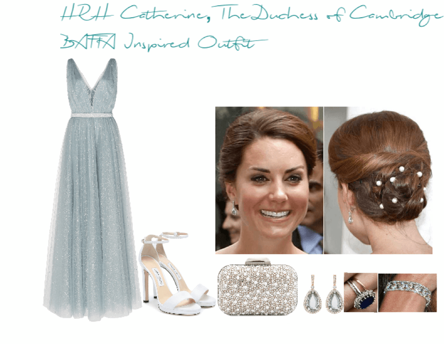 Her Royal Highness Catherine, The Duchess of Cambridge BAFTA Inspired Outfit