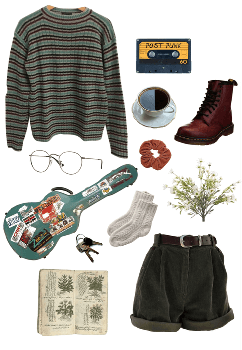 Cozy autumn green outfit
