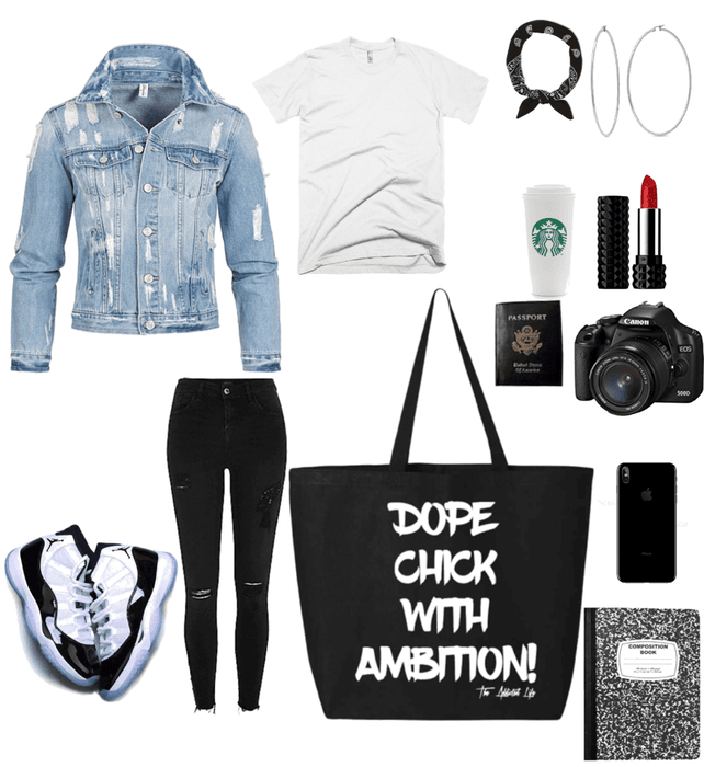 Dope Chick With Ambition Tote Bag