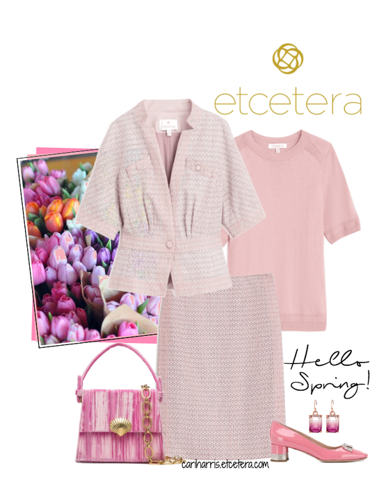 ETC Spring 2020: Tea Room Suit with Sweet Pea Swtr