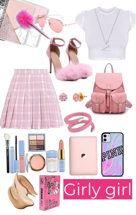 girly girl school outfit