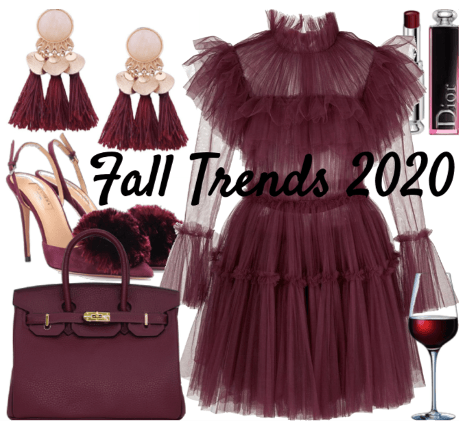 fall trends 2020 - wine red