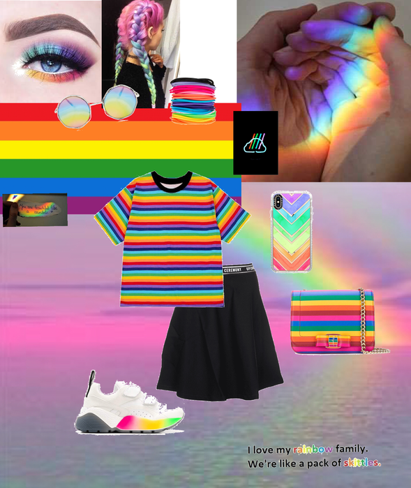 rainbow love performance outfit