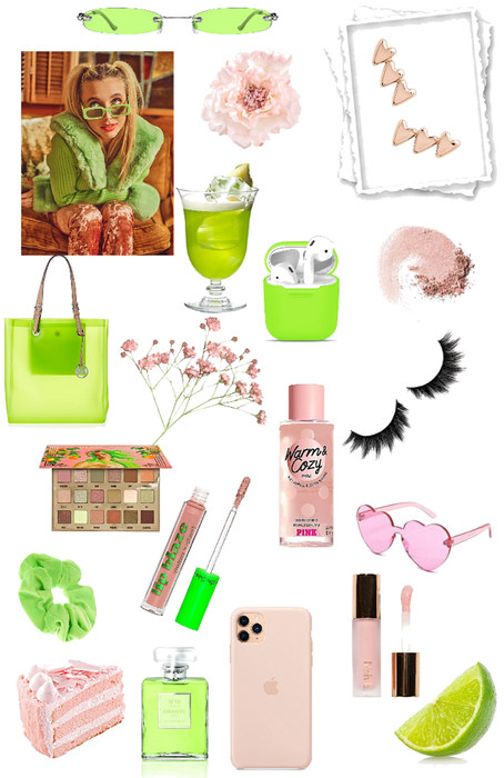 pink green