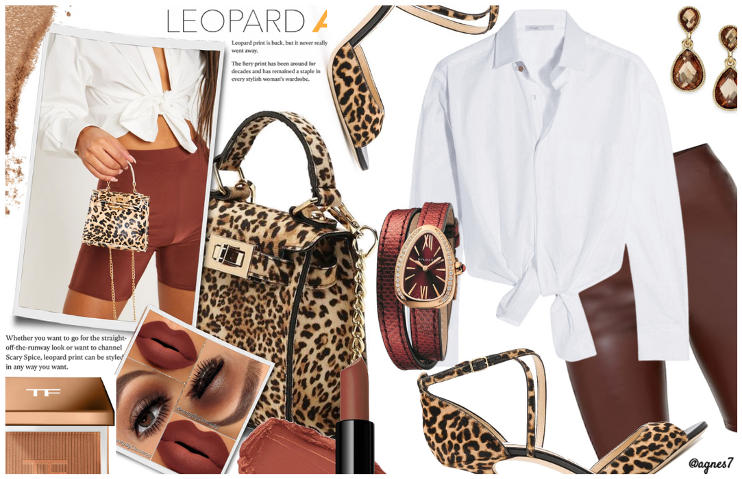Leopard print bag