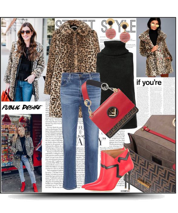 Leopard and jeans
