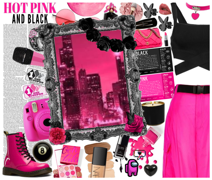#Hot-Pink-&-Black #Pink-Shoe-Challenge