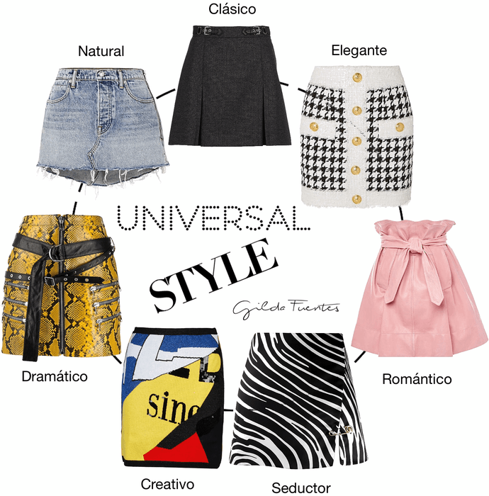 universal style / mini skirts