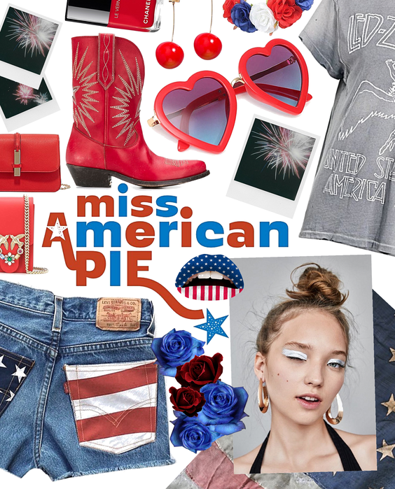 wink wink | 4th of July - red white & blue