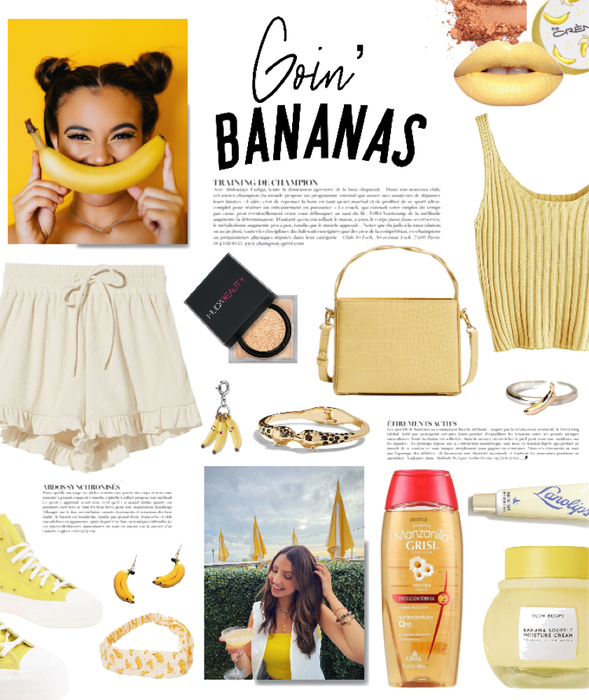 A banana-themed look