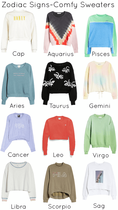 Zodiac Signs~Comfy Sweaters