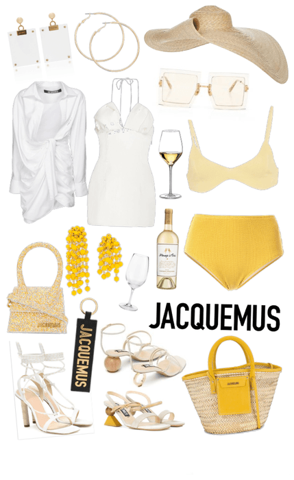 Jacquemus day to night in yellow and white