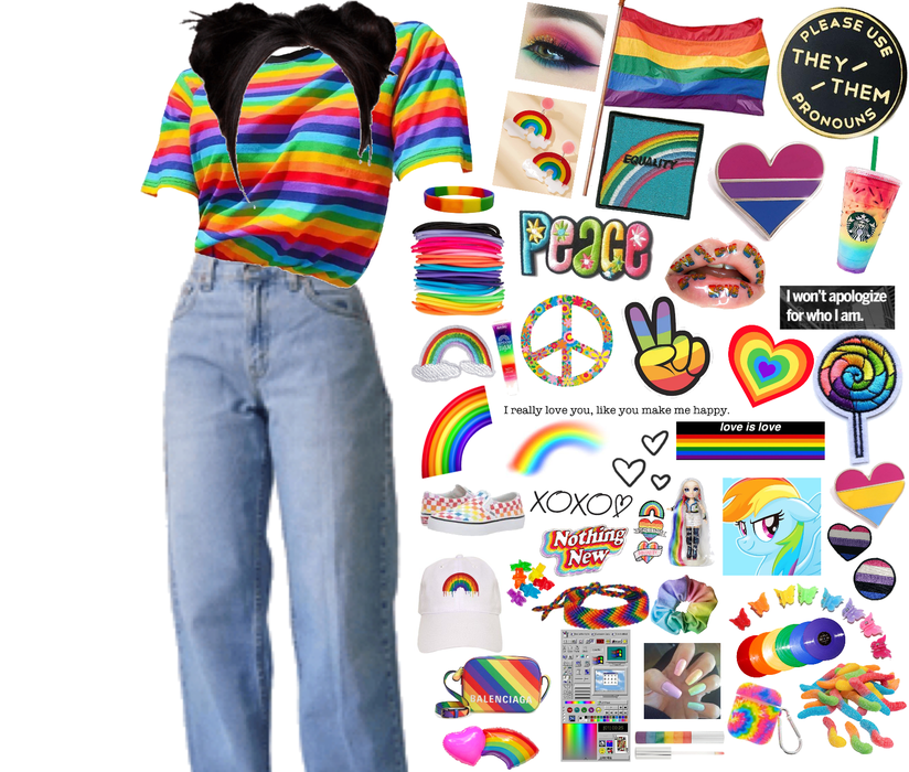 Gay pride 🏳️‍🌈 outfit for @pronsgiepie