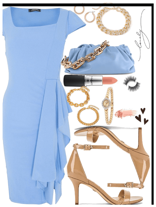 Pretty Dress Style ft Blue
