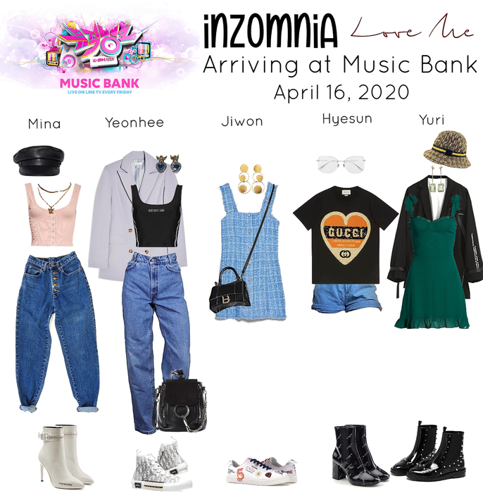 INZOMNIA ‘Love Me’ Debut Arriving to Music Bank Outfits 04.20